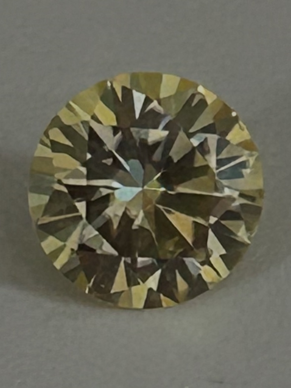 .86 ct Yellow Russian Lab Grown Diamond 6mm